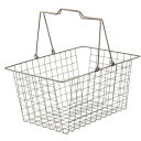 【5%OFFクーポン有り!6月1日限り】アンティークゴールド ワイヤーバスケット L 1個バスケット ワイヤー アイアン スタッキング スチール かご カゴ 収納