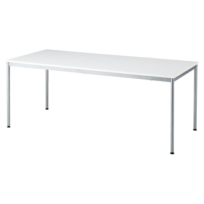 ミーティングテーブル W150×D80cm ホワイト 1台少人数にぴったりな奥行80cmの省スペースタイプ。ミーテ..