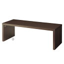 木製ローテーブル W90cm ダークブラウン 1台テーブルや棚の上に載せて使えるので立体感のあるディスプレイが可能です。コの字 ラック ディスプレイラック オープンラック 卓上 飾り棚 机上 コンパクト 木製 ウッド シンプル コの字ラック