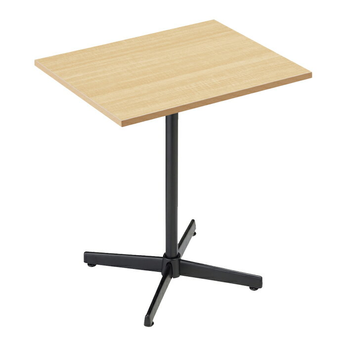 カフェテーブル メラミンタイプ（エクリュ） ブラック脚 1台ここでしか買えない！ストア・エキスプレスオリジナル商品 組み立て簡単！天板と支柱を固定して脚に差し込むだけ！カフェ テーブル 木製 おしゃれ テラス
