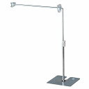 L型クリップポップスタンド クロームメッキポップを両面から見せることができる卓上用ポップスタンド。 ワンタッチレバーで高さ調節(25〜40cm)が簡単です。ポッ...