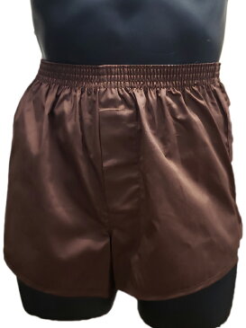 トランクス メンズ 日本製 下着 パンツ ジョギング 太ももゆったり 風水カラー 茶色 大きいサイズ 5L 6L 綿100% 前開き