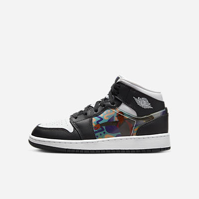 国内正規品 NIKE DR9495-001 Air Jordan 1 Mid Hologram GS 23.5cm 5Y スニーカー ナイキ