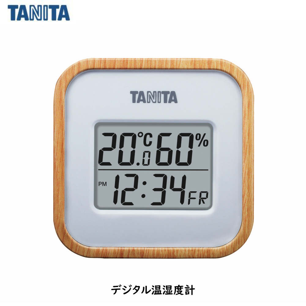 タニタ デジタル温湿度計 TT-571 ナチュラル マグネット・置き式・壁掛け・3WAYタイプ | 温湿度計 温度計 湿度計 デジタル 温湿度計 風邪 インフルエンザ 対策 TANITA 熱中症 熱中症対策 家庭 …