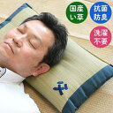 畳枕 父の日 ギフト い草 枕 低反発チップ 約50×30cm | 日本製 夏用 親父の場所 い草枕 快眠 お昼寝 自然素材 い草まくら 男性 消臭 防臭 抗菌 調湿 空気浄化 リラックス効果 低反発 寝室 ベッド 父の日 もっちり 柔らかい 丈夫 厚め プレゼント おとこの枕 イケヒコ