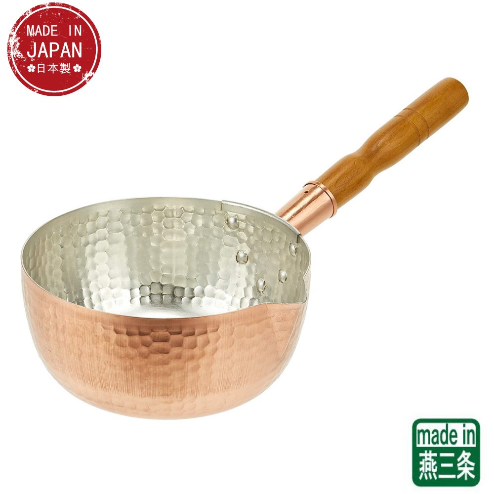 【燕三条】銅雪平鍋 24cm(3.0L) | ガス火専用 鍋 雪平鍋 行平鍋 片手鍋 銅鍋 銅製 燕三条 日本製 業務用 お家時間 ご自宅 本格 調理用品 おうち時間 趣味 料理 グッズ 手作り プロ仕様