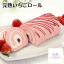 【メーカー直送】完熟いちごロール 完熟 いちご菓子研究所 いちご イチゴ 苺 ロール ロールケーキ 16cm おしゃれ かわいい デザート お菓子 食べ物 夏ギ...