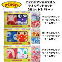 アンパンマン プチギフト ミニタオル ばいきんまん ドキンちゃん 2枚セット 3パターン | ギフト タオルハンカチ ハンカチ 内祝い お返し アンパンマンチー...