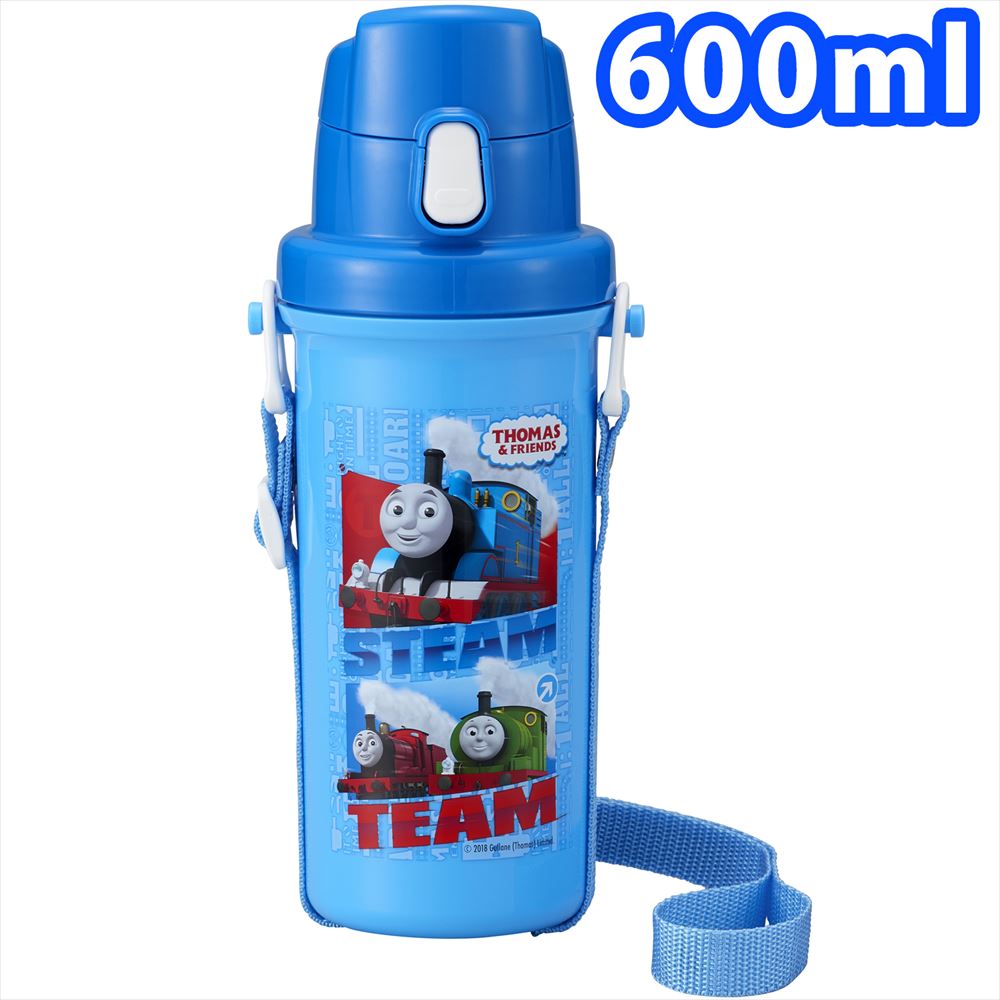 きかんしゃトーマス 直飲み水筒 600ml SC-600B｜ランチグッズ ピクニック 行楽 行楽用品 レジャー アウトドア お花見 遠足 子供 入園 入学 幼稚園 保育園 小学校 お祝い キッズ 男の子 男児 キャラクター お弁当グッズ 水筒 直飲み ボタン式