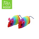 猫用おもちゃ “キュート “| 猫用おもちゃ ROOP ファニーズ キュート キャットニップ レインボー 2個セットプレゼント 噛みやすい 知育 猫用玩具 ネコ...