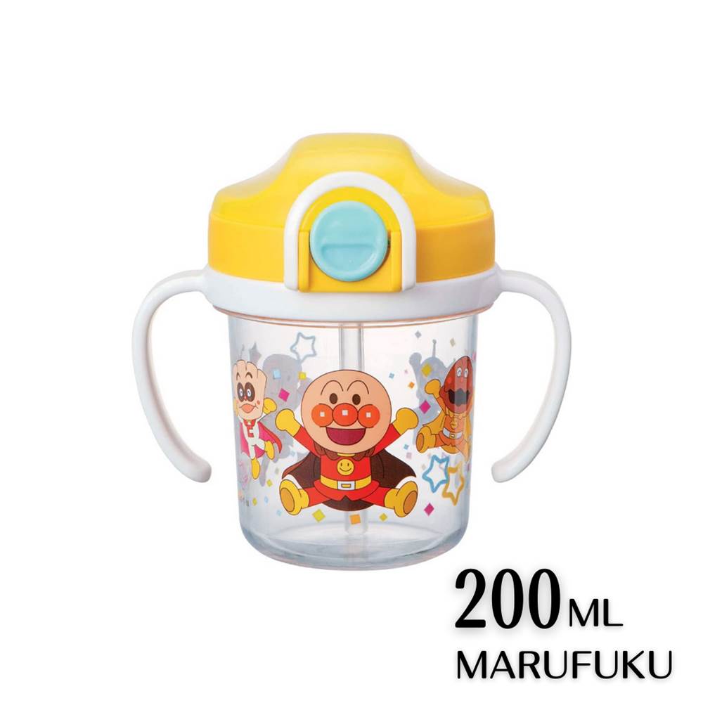 楽天丸福商店【アンパンマン品揃え多数】 AN クリアストローマグ200ml | KK-307 ストローボトル マグボトル 持ち手 ハンドル付き 遠足 子供 入園 入学 幼稚園 保育園 小学校 キャラクター水筒 アンパンマン グッズ 男の子 女の子 こども 子供用 キッズ ベビー 赤ちゃん かわいい