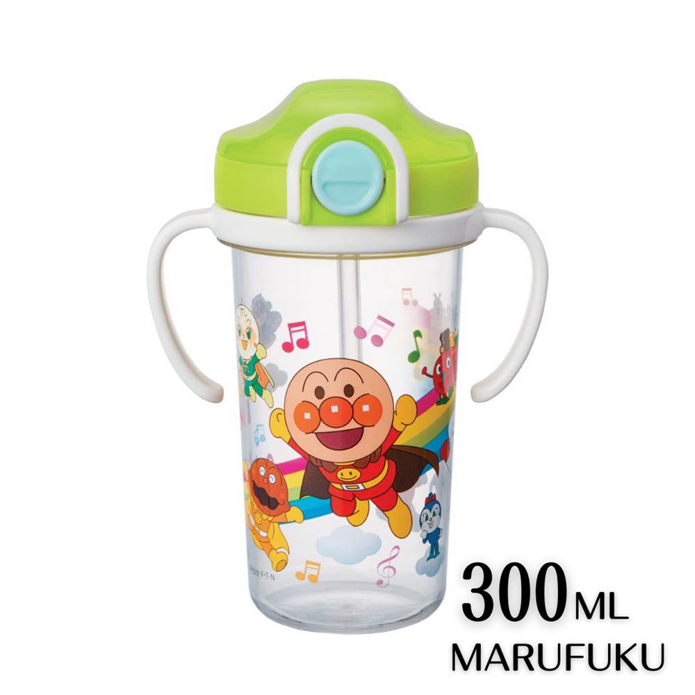 楽天丸福商店【アンパンマン品揃え多数】 AN クリアストローマグ300ml | KK-308 ストローボトル マグボトル 持ち手 ハンドル付き 遠足 子供 入園 入学 幼稚園 保育園 小学校 キャラクター 水筒 アンパンマン グッズ 男の子 女の子 こども 子供用 キッズ ベビー 赤ちゃん かわいい