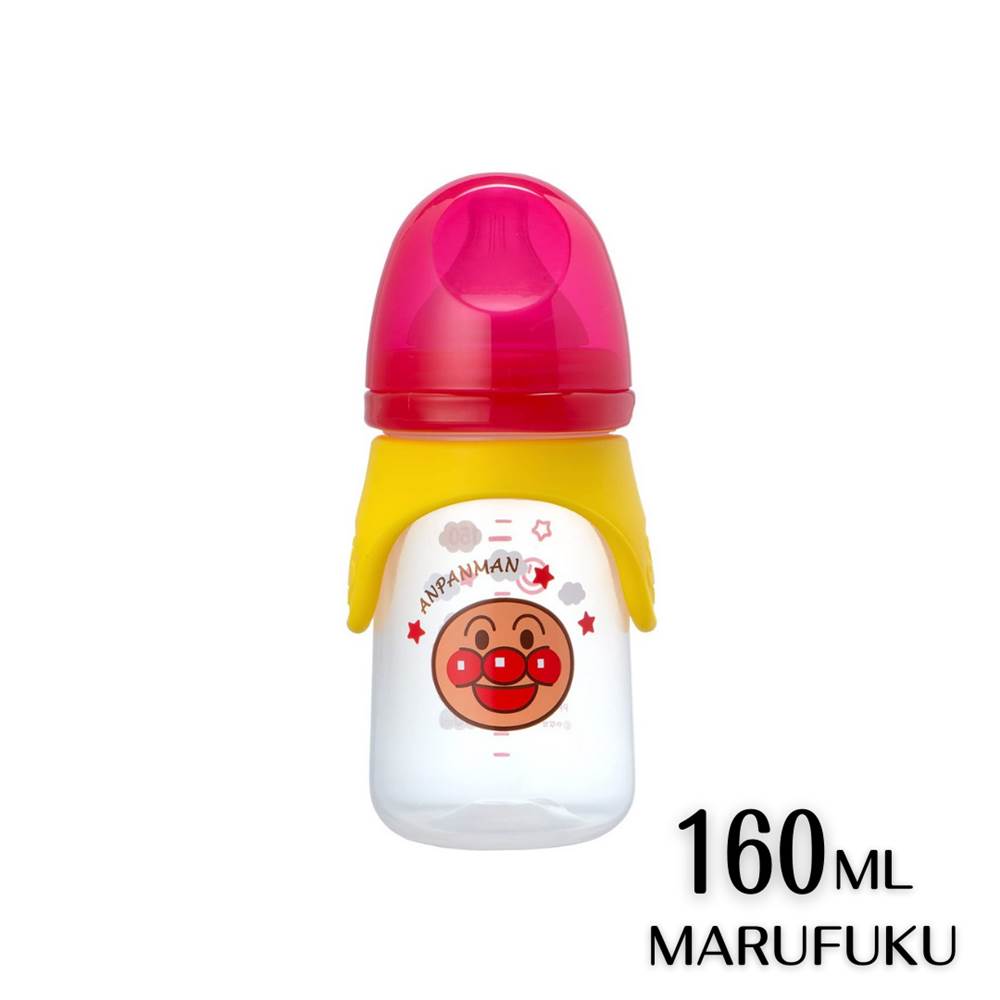 楽天丸福商店【アンパンマン品揃え多数】 AN 哺乳瓶広口 160ml 丸穴N1（新生児用） | KK-297 哺乳瓶 広口 レック プラスチック アンパンマン グッズ 男の子 女の子 こども 子供用 キッズ ベビー 赤ちゃん かわいい