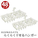 洗濯 ピンチハンガー 屋外 ベランダ 2個セット ハンガー 48ピンチ | 物干しハンガー 洗濯物干し ホス 洗濯ハンガー セット 目隠しジャンボハンガー 48...