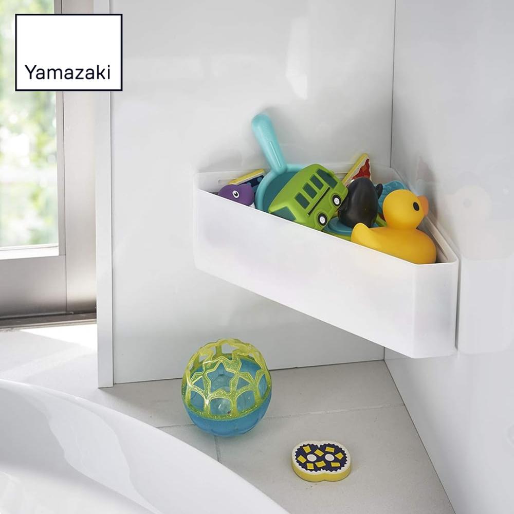 【 レビュー特典あり 】 Yamazaki マグネットバスルームコーナーおもちゃラック ミスト | おもちゃ入れ ミスト マグネット バスルームコーナー おもちゃラック ホワイト お風呂 バスラック 浴室 収納 小物置き バス用品 整理 水切り 磁石