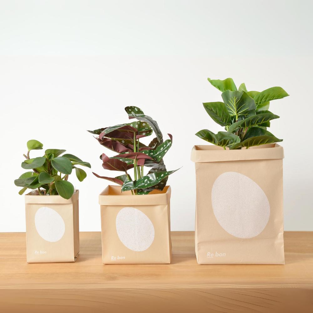 日本製 撥水 卵の殻で作った自立する袋[S/M/L] | リビング 寝室 ゴミ箱 ごみ箱 ダストボックス スタン..