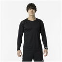 ミズノ (MIZUNO) BASICプラクティスシャツ バレーボール 長袖プラクティスシャツ ブラック V2MAA53009(4)