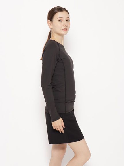 サニデイズ　トウキョウ sanideiz TOKYO for RUN ウォームベアpr 裏微起毛クルーネック LADIES ランニング ウェア 長袖Tシャツ レディース レディース
