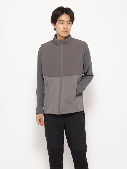 サニデイズ　トウキョウ sanideiz TOKYO エステルタフタ中綿ハイブリッド スタンドカラーベストMENS ゴ..