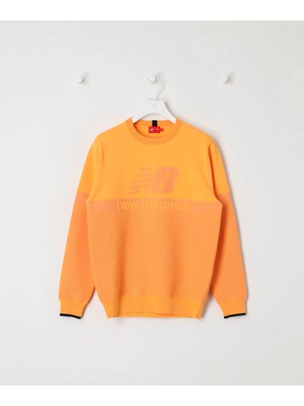 CREW　NECK　KNIT　PULLOVER WHITE HOT MARIGOLD カラー WHITE/HOT MARIGOLD サイズ M/L/LL 実寸(cm) M：-L：-LL：- 素材 【Fabric】12Gプレーンニッティング×ロゴジャカード 【Quality】ポリエステル 5 原産国 中国 メーカー品番 0025012-327000401 コメント 【Description】dyna　hot遠赤外線蓄熱保温　抗ピル性　ストレッチ【Fitting】ATHLETICメーカー品番：012-3270004