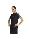 adidas(アディダス)スリーストライプス 半袖モックネックシャツ