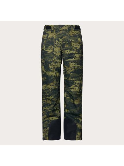DIVISIONAL CARGO SHELL PANT TIGER CAMO GREEN カラー TIGER CAMO GREEN サイズ S/M/L/XL/XXL 素材 - 原産国 - メーカー品番 0070FOA40473801 コメント 山で本領を発揮するパンツ“Divisional Cargo Shell Pant。過酷な山に挑戦する場合にもパークでのセッションにも理想的なアイテムとなります。水の侵入を防ぎ、体を暖めるO-Protect DWR加工が施された季節を問わず一年中お使いいただけるパンツとなります。腿の内側に採用された裏地付きベントやクリティカルなエリアに施されたシームテープ加工、ソフトなトリコット生地が裏地のポケット、アイテムを安全に収納するため必要なすべての場所に備えられたファスナーとVelcroなど、機能的なディテールが散りばめられています。下半身の総合的なパフォーマンスを引き上げるこのアイテムには、強化された耐摩耗性のキックパネルとファスナー付きアンクルガセットも採用されています。素材について:? 圧巻の防水性と雨や風、雪からの保護性能を発揮するFN Dry10KTMラミネート? ドライな状態と快適な着心地をキープする通気性に優れた撥水加工O-Protect DWR? ポストコンシューマーリサイクル材であるプラスチックボトルを原料として作られた軽く通気性に優れたリサイクルポリエステル製追加のディテール:? ベルトループに加えサイドにVelcroアジャスターが採用されたワンスナップクロージャーのウエスト? ぴったりとした着心地を叶えるサイドポットと左足フロントポケット ? カーゴポケット×2(Velcroとフラップ付きのポケット×1、ファスナー付きポケット×1)＆Velcroとフラップ付きのバックポケット×2 ? さりげなくブランドらしさを演出するため腿のフロント部分にOakleyのエリプスロゴ＆右ひざの裏側にOakleyの文字ロゴ? 雪の侵入を防ぐ、パンツが上にあがらないよう防止するメタルフック付きの伸縮性ゲートル? Waist features one snap closure with velcro side adjuster and belt loops? Side pockets and left-leg front pocket have form-fitting zips? 2 cargo pockets、 1 with velcro and flap、 1 with zip、 plus two back pockets w