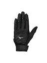 ミズノ MIZUNO ワイルドキッズ 野球 バッティンググローブ 手袋 両手用 ジュニア ジュニア ブラック×ブラック 00031EJEY2500906