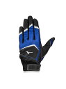 ミズノ MIZUNO ワイルドキッズ 野球 バッティンググローブ 手袋 両手用 ジュニア ジュニア ブルー×ブラック 00031EJEY2502706