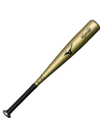 ミズノ MIZUNO 少年軟式用金属製 ワイルドキッズ(65cm/平均470g) 野球 軟式バット 金属 少年野球 ジュニア ゴールド 00031CJMY1736506