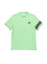 アディダス adidas 3ストライプス メッシュベントモック ゴルフ 半袖ポロ 半袖ハイネック ウェア メンズ IKK67-IN9004