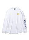 スポルディング SPALDING ロングスリーブTシャツ ミシガン M ロゴ ロウンドヘム バスケットボール メンズ 長袖Tシャツ ユニセックス ネイビー 01...