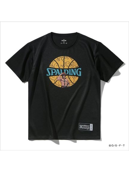 SPALDING(スポルディング)ジュニア Tシャツ ワンピース メラメラ ボールプリント