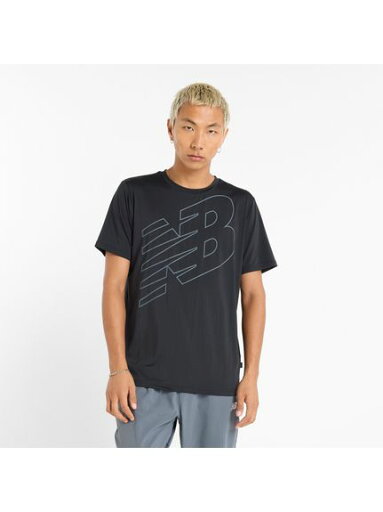 ニューバランス New Balance Flying NB パフォーマンスショートスリーブTシャツ メンズスポーツウェア 半袖機能Tシャツ メンズ MT51070BK ニューバランス New Balance Flying NB パフォーマンスショートスリーブTシャツ メンズスポーツウェア 半袖機能Tシャツ メンズ MT51070BK