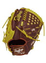 ローリングス Rawlings 軟式 HOH MLB COLOR SYNC(エイチオーエイチエムエルビーカラーシンク)A15W-チョコ/イエロー 野球 軟式グローブ ユニセックス