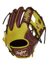 ローリングス Rawlings 軟式 HOH MLB COLOR SYNC(エイチオーエイチエムエルビーカラーシンク)N52W-チョコ/イエロー 野球 軟式グローブ ユニセックス