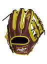 ローリングス Rawlings 軟式 HOH MLB COLOR SYNC(エイチオーエイチエムエルビーカラーシンク)N54G-チョコ/イエロー 野球 軟式グロ...