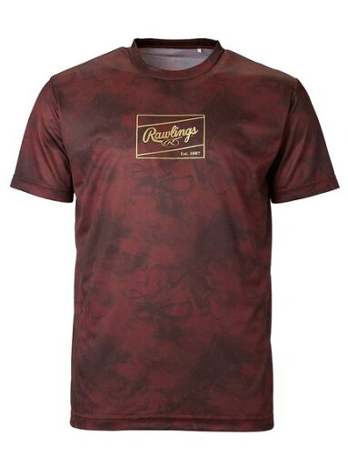 Rawlings(ローリングス)ゴーストスモーク2 Tシャツ - マルーン Rawlings(ローリングス)ゴーストスモーク2 Tシャツ - マルーン