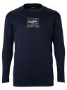 Rawlings(ローリングス)長袖ロゴプリントTシャツ - ネイビー(4)