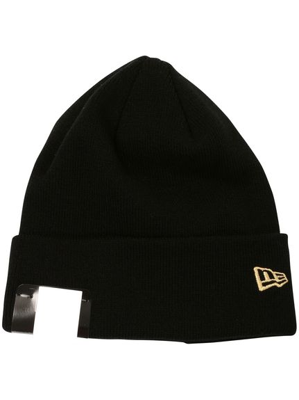 NEWERA(ニューエラ)BASIC CUFF KNIT BLK GOL