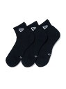 NEWERA(ニューエラ)SOCKS ANKLE 3PAIRS BLK 25J