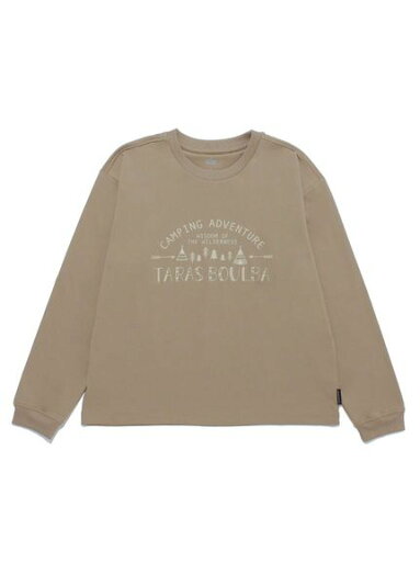 TARAS BOULBA(タラスブルバ)レディース ポリエステルロングTシャツ(キャンプロゴ) TARAS BOULBA(タラスブルバ)レディース ポリエステルロングTシャツ(キャンプロゴ)