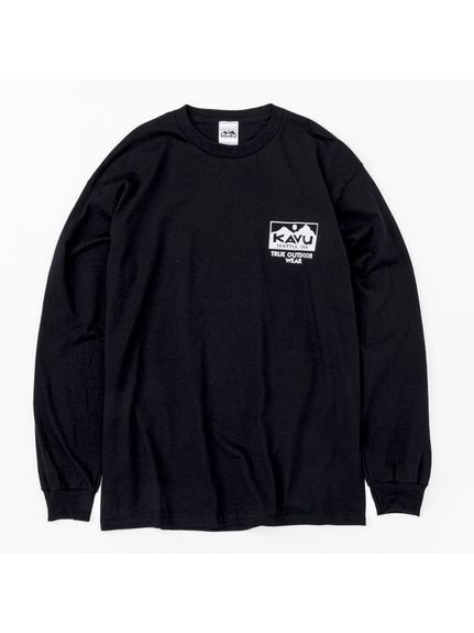 カブー KAVU True Logo LS Tee トレッキング アウトドア 長袖Tシャツ ユニセックス
