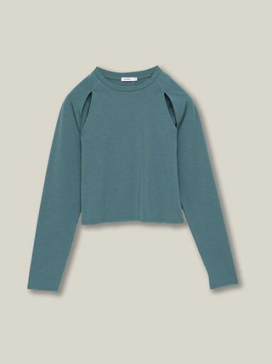KATION SPORTS & WELLNESS(カティオン スポーツ アンド ウェルネス)ミリオラメントベア天竺 スリットロングスリーブTシャツ LADIES KATION SPORTS & WELLNESS(カティオン スポーツ アンド ウェルネス)ミリオラメントベア天竺 スリットロングスリーブTシャツ LADIES