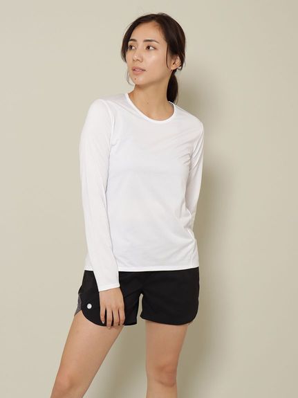 KATION SPORTS & WELLNESS(カティオン スポーツ アンド ウェルネス)RUNスムースドビー クルーネックロングスリーブTシャツ LADIES