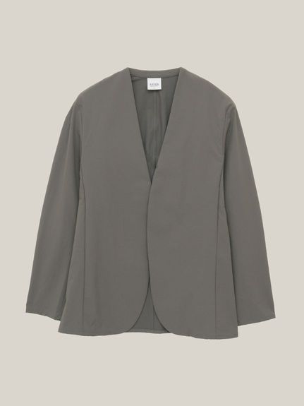 KATION SPORTS & WELLNESS(カティオン スポーツ アンド ウェルネス)リサイクル裏ドビーナイロン カラーレスジャケット MENS