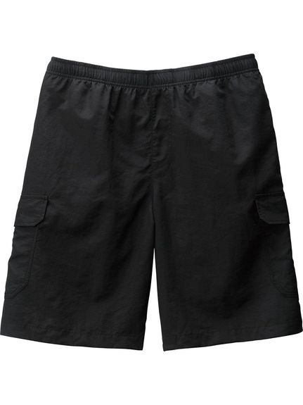 AQA(エーキューエー)PLWAQAワイドサーフパンツ5ブ BK LL