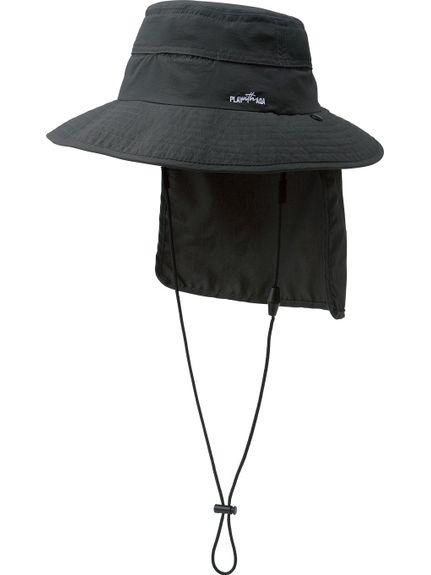 AQA(エーキューエー)PLWAQA 2WAYフラップハット BK S