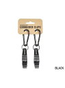 フィフティフィフティワークショップ 5050WORKSHOP CARABINER CLIP BLACK キャンプ用品 キャンピングアクセサリー ユニセックス