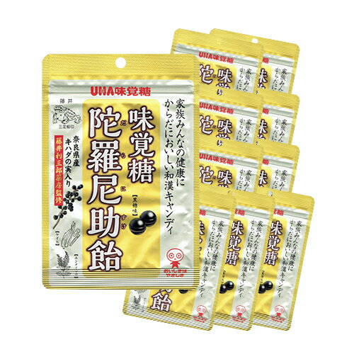 キャンディ 和漢キャンディ　味覚糖　陀羅尼助飴【黒糖味】　10袋セット