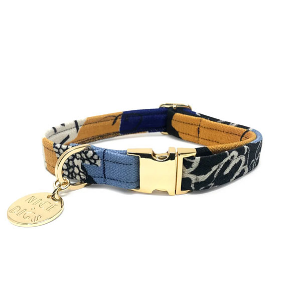 OUT OF THE RUBBLE PRINTED DOG COLLAR ドッグカラー レザー ハンドメイド ■ネコポス送料無料■